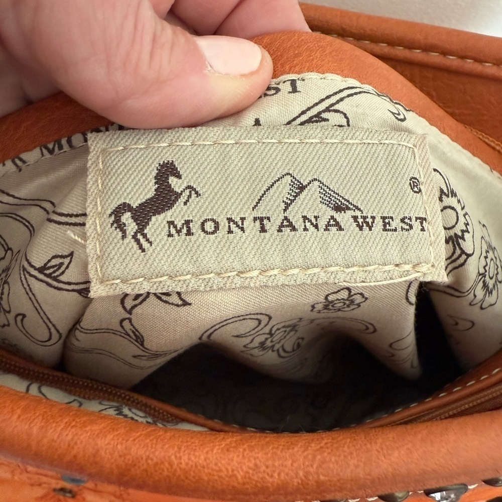 Montana West Orange Saddle Bag Western Studded Swiftie Orange Era Concert - Picture 10 of 13